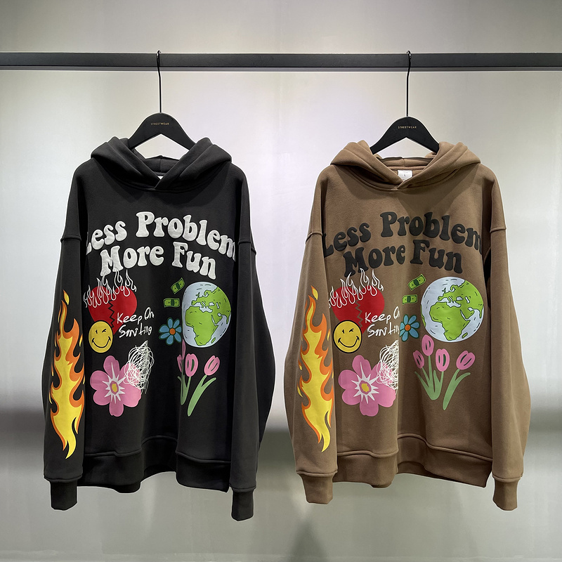 

Graffiti Foam Printing Heavy Fabric Hoodie Men Women Hoodies Sweatshirt Pullovers Fleece Hooded