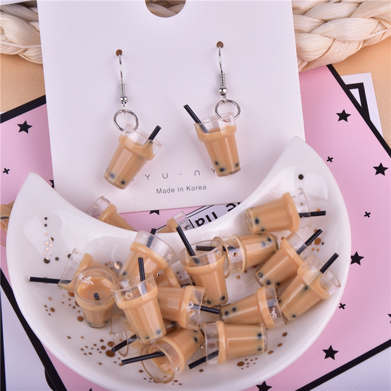 

Charms Milk Coffee Drink Resin Pendant For Diyearring Keychain Jewelry Making Drop Delivery 2022 Smt4Z
