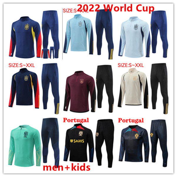 

2022 Spain tracksuit soccer Jersey PEDRI FERRAN MORATA A.INIESTA Espana Camiseta 22 23 spain training suit ALCACER SERGIO men kids chandal uniformes sportswear, Blue