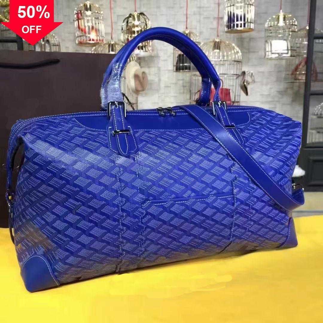 

Luxury Fashion Designer Handbag Home Star Large Capacity Portable Oblique Cross Men's and Women's Bags Elegant Leather Travel Bag Manufacturers Low Sales, Royal blue
