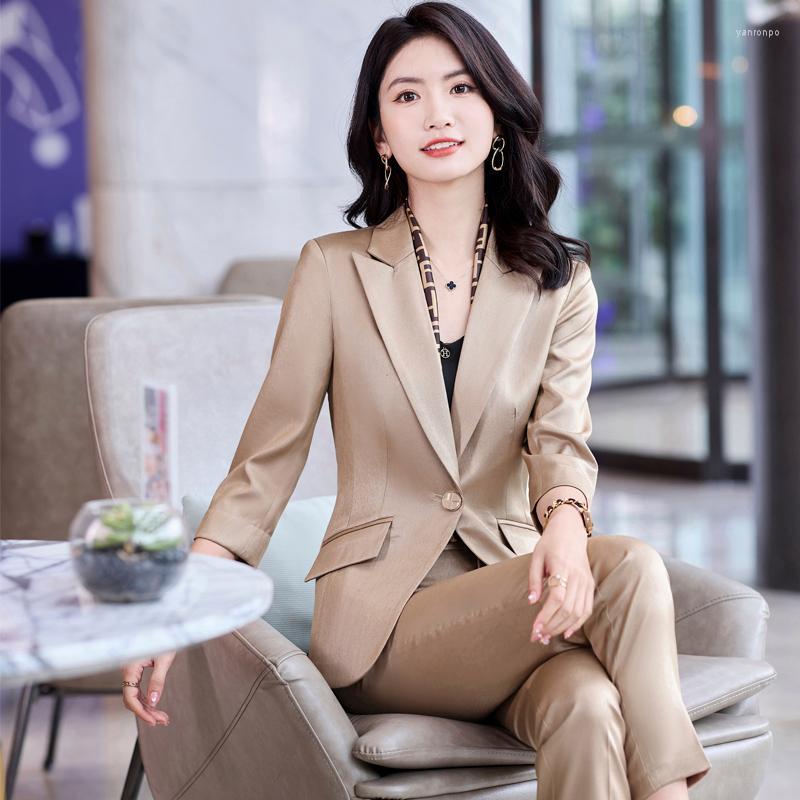 

Women' Two Piece Pants Women' Korean Spring Large Size Office Women Business White-collar Formal Professional Dress Work Clothes Pink, Pink coat pants