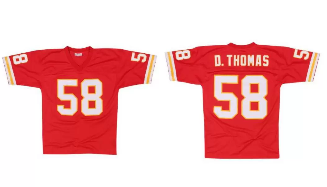 

custom Stitched football Jersey 58 Derrick Thomas 1994 Mitchell & Ness retro Rugby jerseys Men Women Youth S, Stitched jersey
