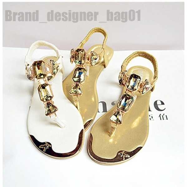 

Sandals Woman Sandals Rhinestone Women Shoes Flip Flops Beach Shoes Women Flats Sandals Ladies Casual Summer 102922H, Grey