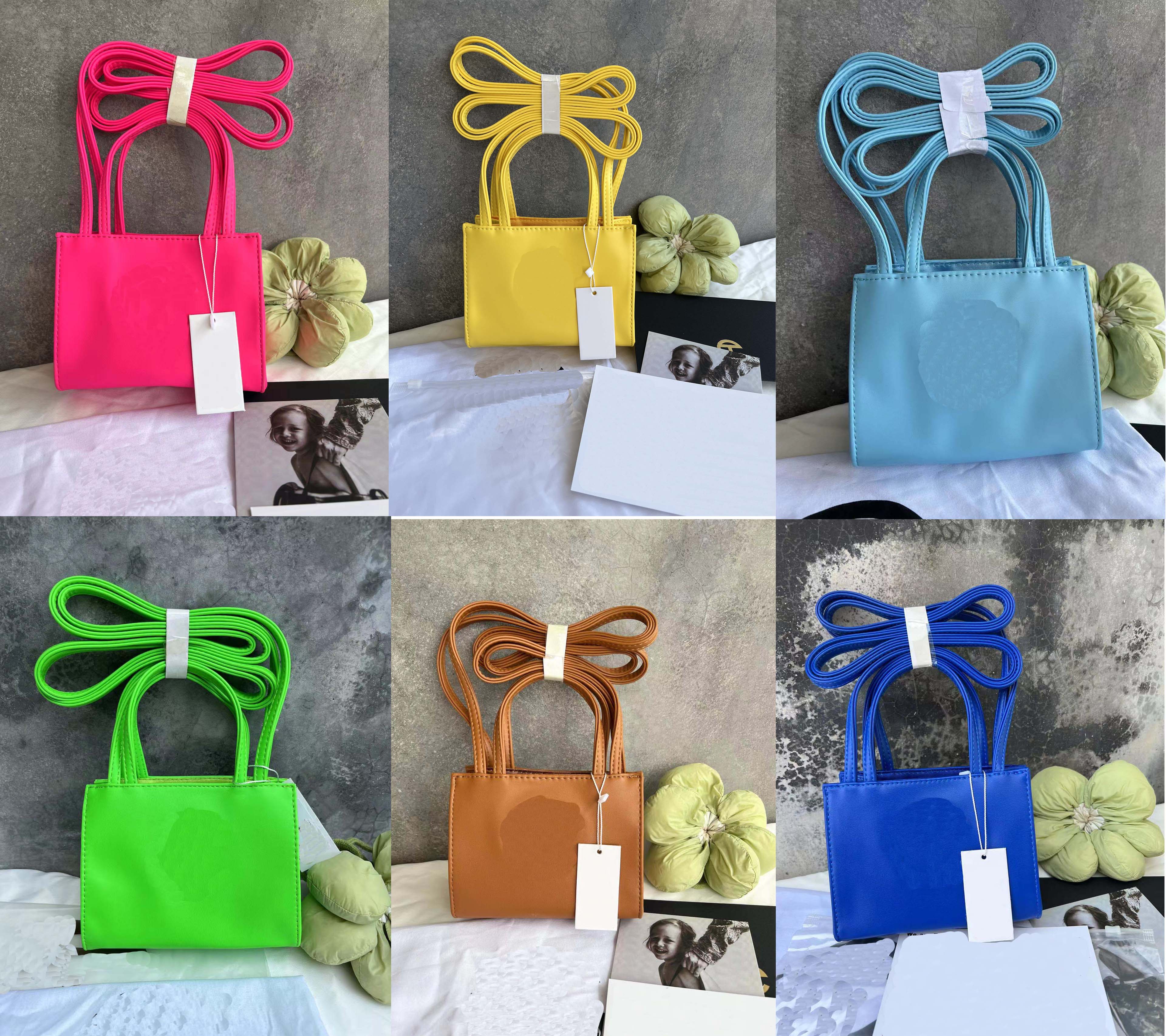 

Top Quality 3 Sizes Telfars Bags Shoulder Handbags Mini Designer Handbag Soft Leather bag, Gold