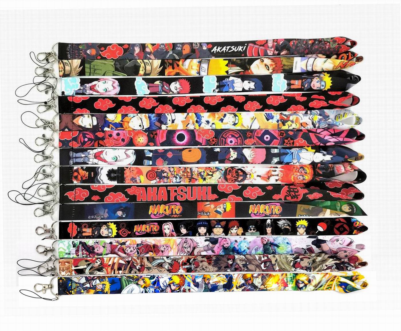

Cartoon Japanese Anime Neck Strap designer Keychain Lanyard for key ID Card Phone Case Straps USB Badge holder Hang Rope Lariat lanyards