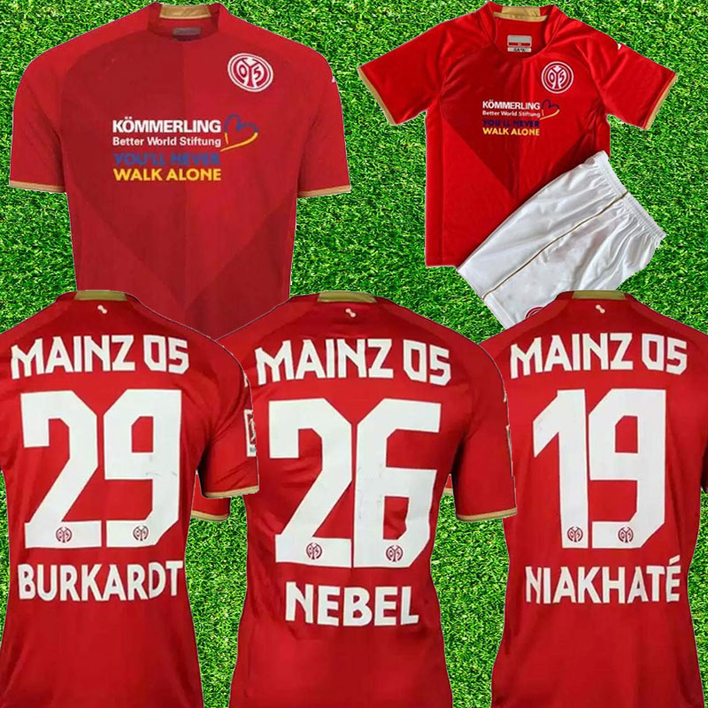 

22 23 FSV Mainz 05 soccer jerseys home kids LEE 7 NEBEL 26 BURKARDT 29 NIAKHATE 19 STACH 6 2022 2023 jersey football shirts kids, Home+patch