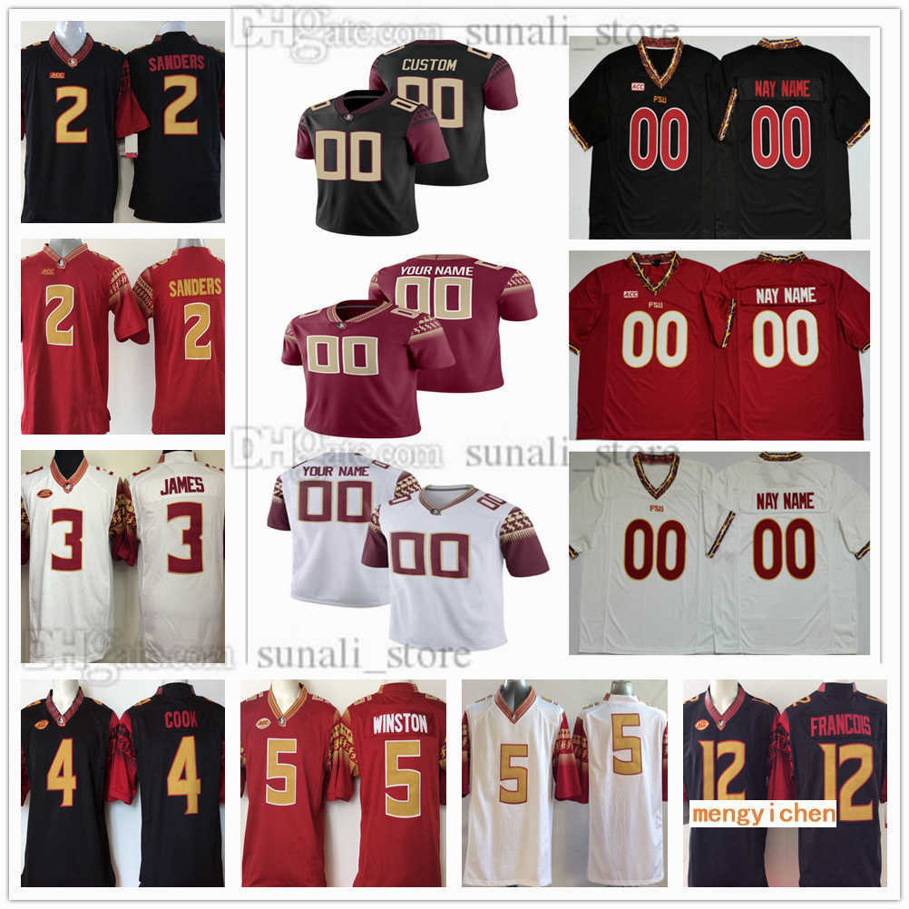

Florida NCAA College State 2 Deion Sanders Jerseys 3 Derwin James 4 Dalvin Cook 5 Jameis Winston 12 Deondre Francois 5 Tamorrion Terry 8, Black