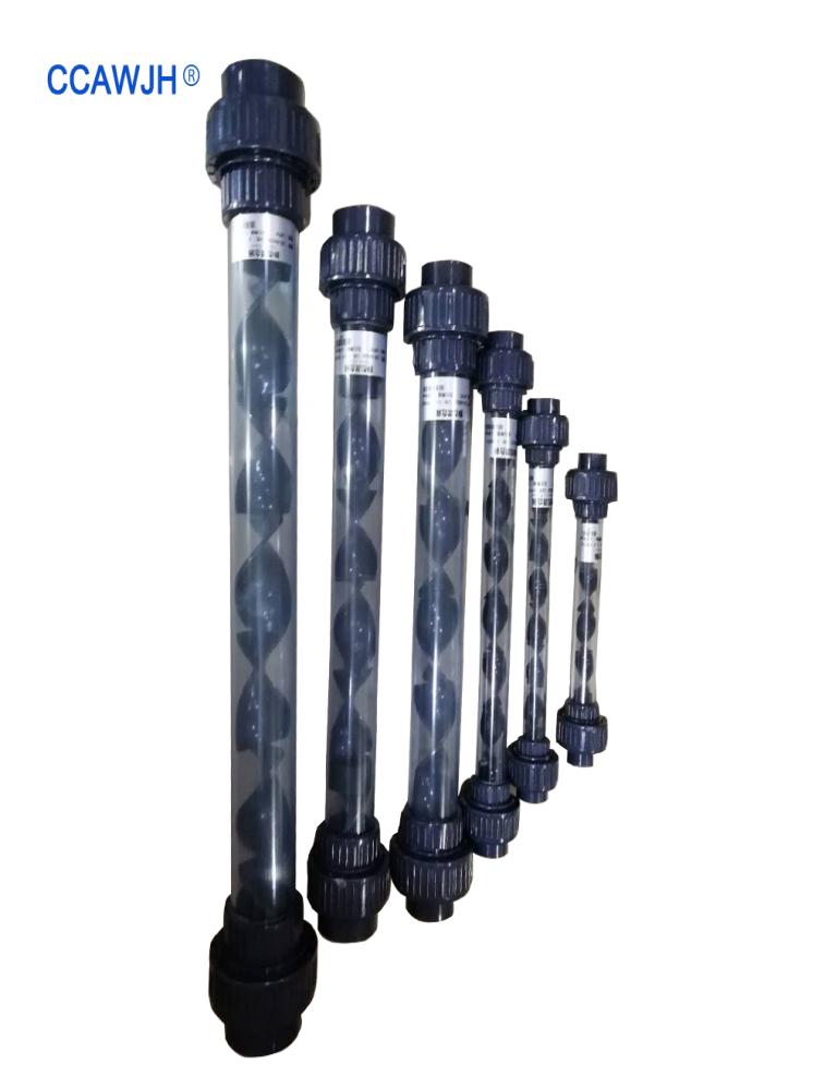 

New Static Mixer UPVC 12 34 1 125 15 2 watering Equipments High Efficiency Mixing Equipment Inline Ozone ozonized liqiud wa5193214, Black