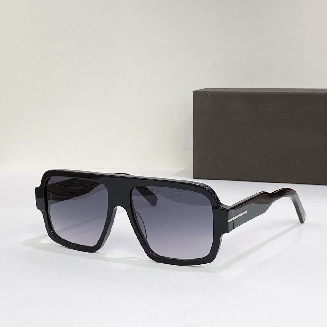 

Cool Men Shiny Black Grey Smoke Sunglasses Pilot Sun Glasses Summer Fashion Outdoor Shades Eyewear with Box