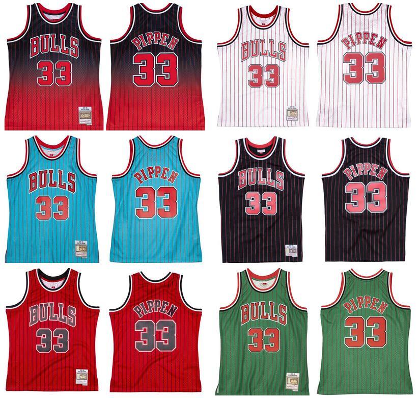 

custom Stitched 33 Pippen basketball Jersey S-6XL Mitchell & Ness 1995-96 97-98 Mesh Hardwoods Classics retro version Men Women Youth jersey, Stitched jersey