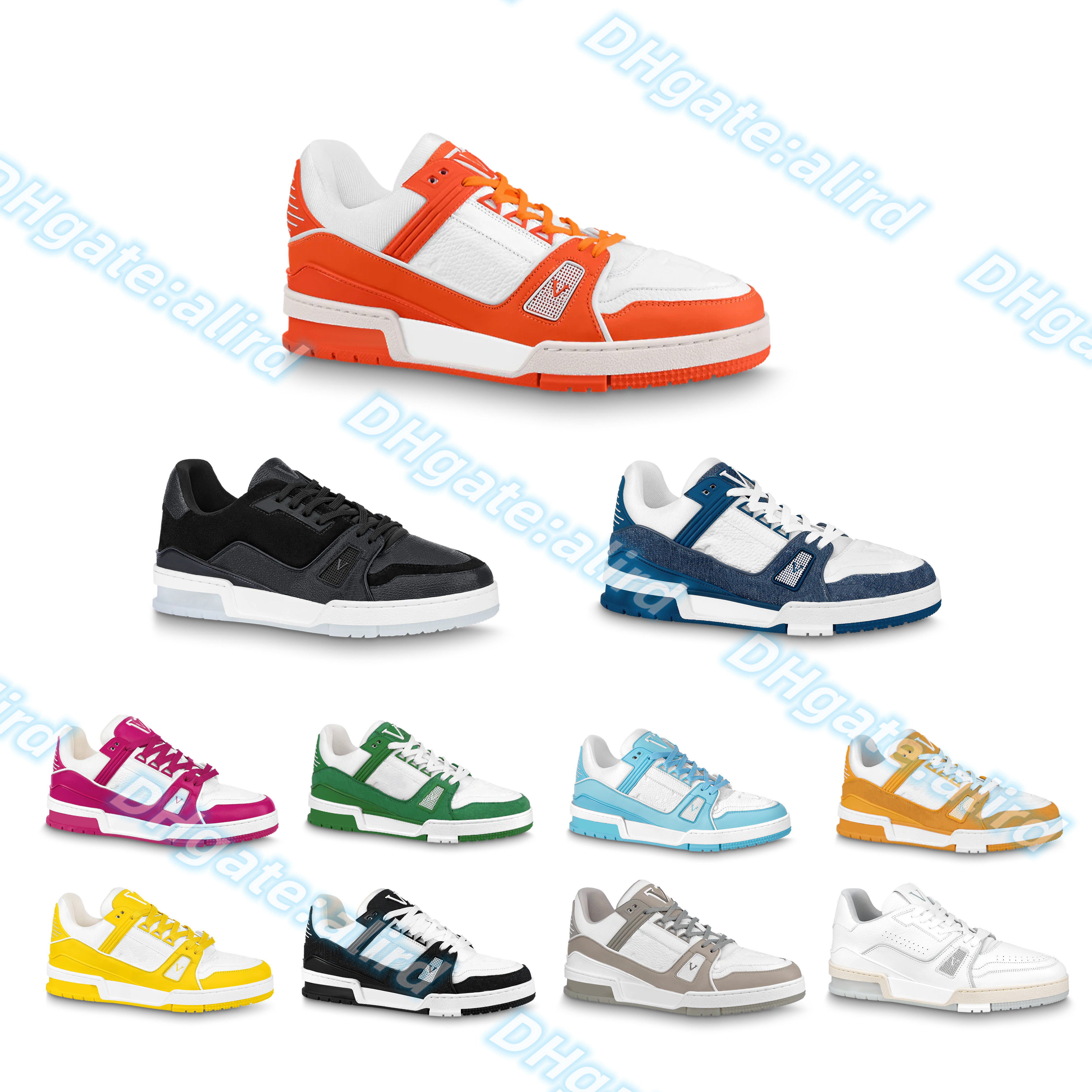 

designer luxury trainer sneaker low-top casual shoes women men outdoor lace up leather low platform white black blue sneakers shadow, #9