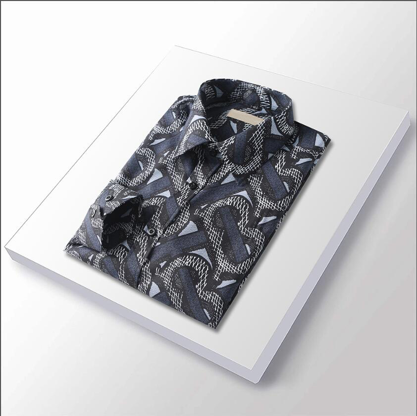 

2023 luxury designer men's shirts fashion casual business social and cocktail shirt brand Spring Autumn slimming the most fashionable clothing M-3XL#6393 Shirts, Please select a color