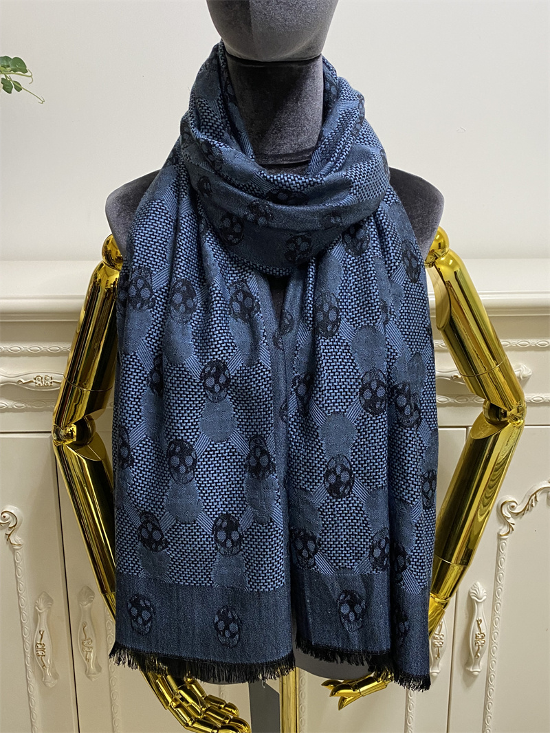 

Women's long scarves goodquality 65% cashmere material thin and soft print pattern size 190cm - 65cm