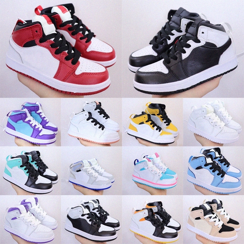 

baby shoe 1s High Shoes Kids First Walkers Youth Bowrn Infant Toddler Trainers Boys Girls kid shoe sneakers desiganer sneaker boy J 1 chidren ggsx, With box