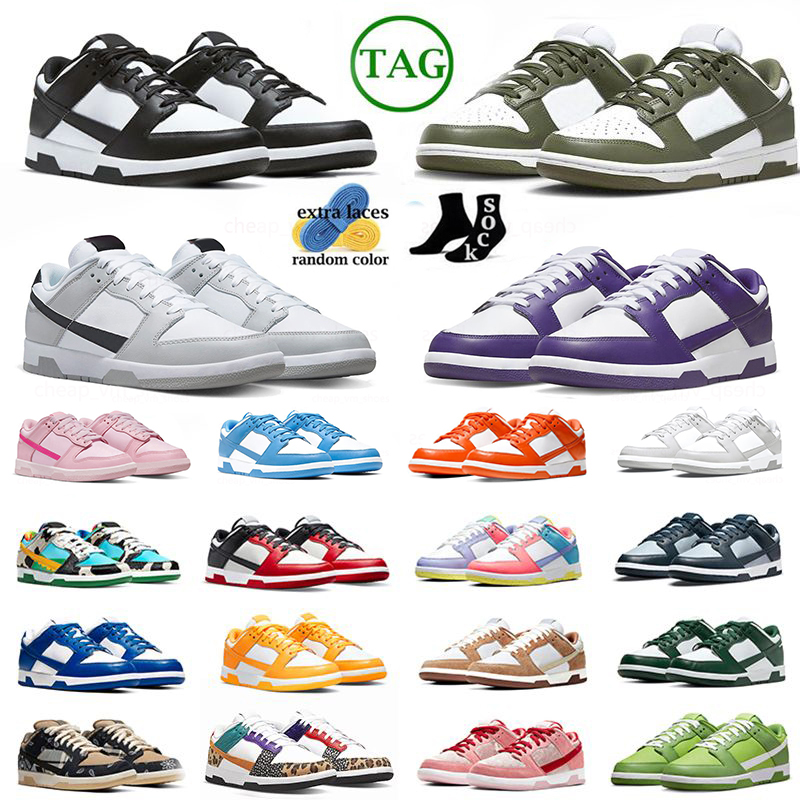 

Running shoes low Panda Medium Olive triple pink Grey Fog Syracuse Team Green University Blue sail TS strange love walking jogging sneakers GAI trainers size 36-47, 28