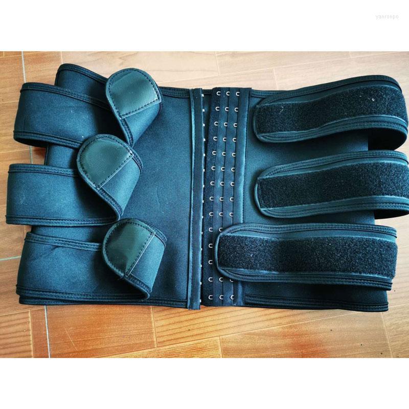 

Bustiers & Corsets Three Belts Waist Trainer Shaper Corset Underbust Bustier Workout Gym Sports Slimming Cincher Girdle Zip Up Waisttrainer, Black