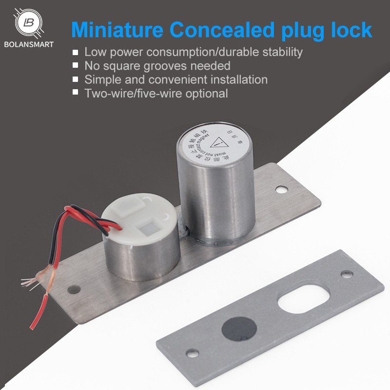 

mini Gate door Access Control System electric magnetic glass door lock drop bolt deadbolt