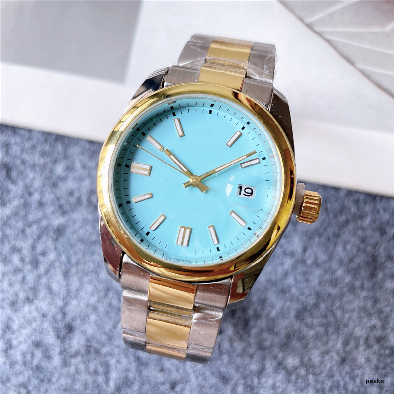 

Mens Fashion Quartz Watch 3 Needle Automatic Calendar Living Waterproof Multicolor Watch Luxury Sapphire Mirror Stainless Steel Gold Wristwatch Gift With Box sy, A1