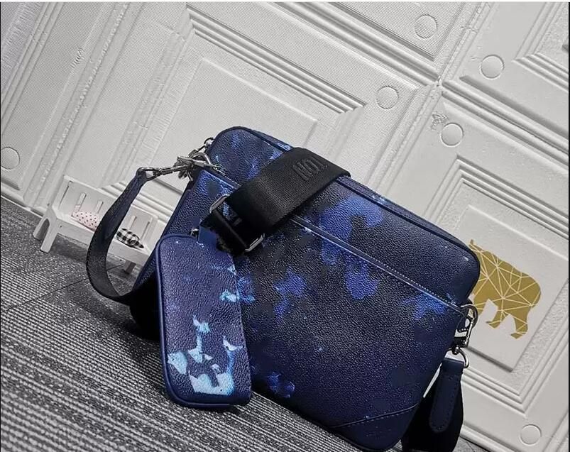 

Messenger bag Men tote bags Cross Body Reverse Canvas 3 Piece Set Leather Shoulder Bag with Purse Wallet Clutch handbag Louis Vuitton LV louise vutton viuton, Packing boxes