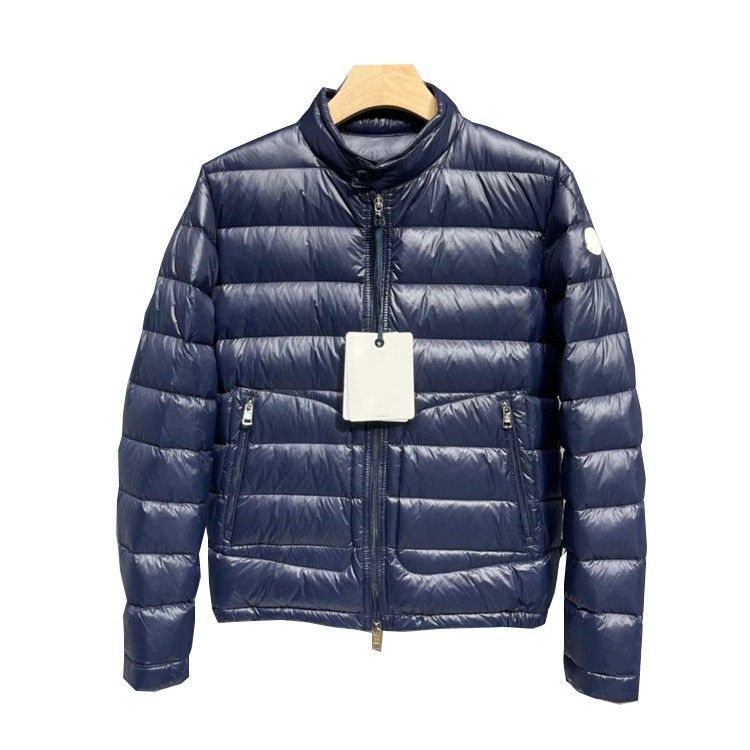 mon French Luxury Fashion Mens MAYA Down Jacket Stylist Coat Parka Bright Black Pure Color MAYA Thicken Winter Jackets Men Women