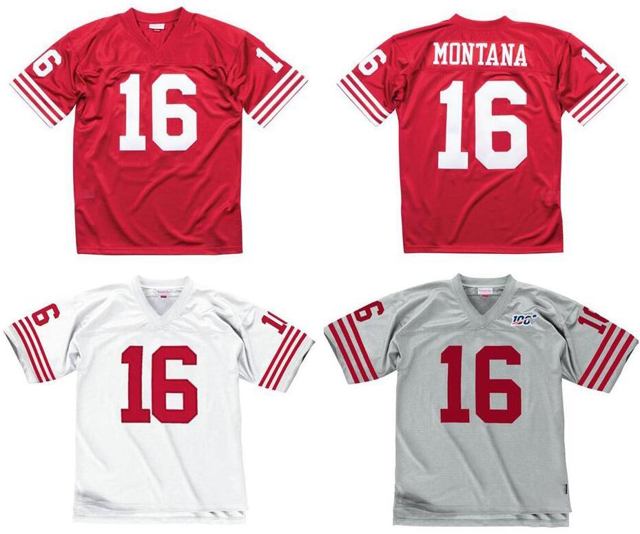 

custom Stitched football Jersey 16 Joe Montana 1990 Mitchell & Ness retro Rugby jerseys Men Women Youth S-6XL, Stitched jersey