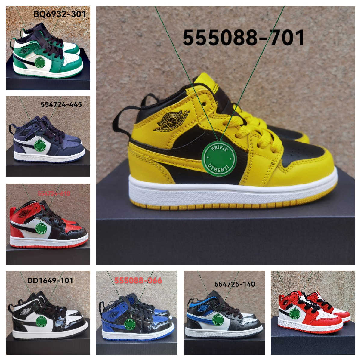 

with box Kids Shoes 1s High Youth jordens Born Infant Toddler Trainers Boys Girls kid sneakers ai desiganer trainers sneaker boy J 1 air shoe jorda, Color # 4