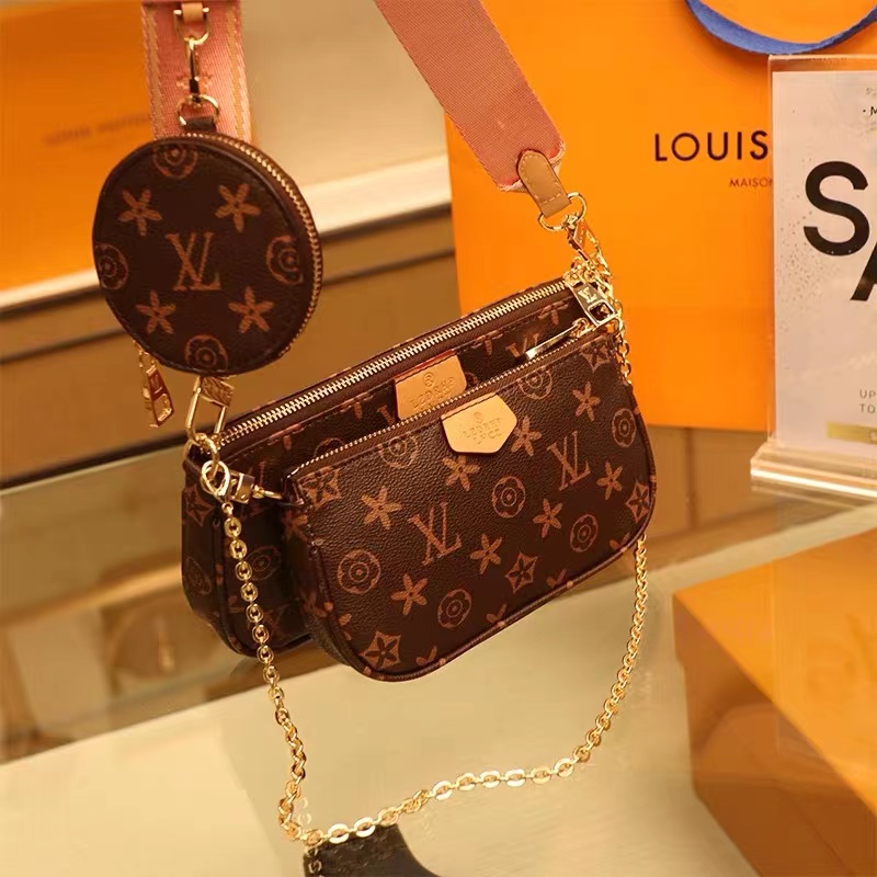 

2021 top 3pieces set high qulity Designer bag womens handbags crossbody fashion handbag shoulder female purse, Invoice - not sold separately
