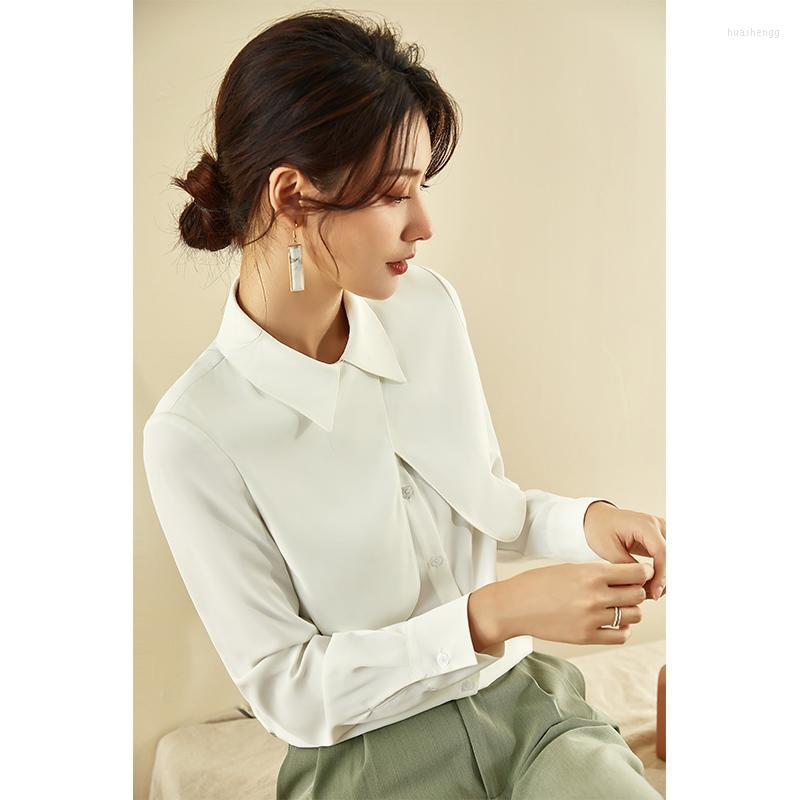 

Women's Knits Women's & Tees Shirt Design Sense Niche 2022 Spring And Autumn Fashionable Stylish Blouse With Small Highlights Large, White