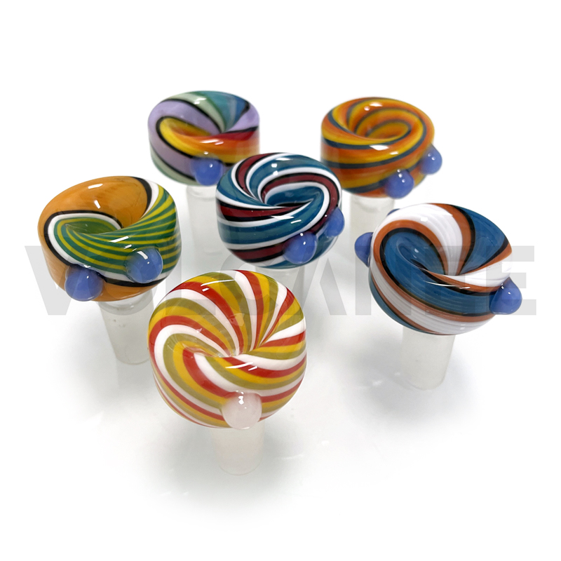 

Smoking Accessories Herb Slide Colorful 14mm Male Bowls and 18mm Glass Bowl for water pipe Dab rig Bong