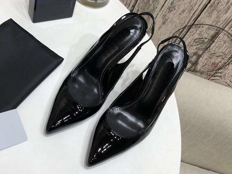 

5699320 Dress Shoes Opyum Slingback Pumps 11cm High Heels Fashion Sandals Shoe For Women Size 35-41 Fendave, 5699320 11cm_11