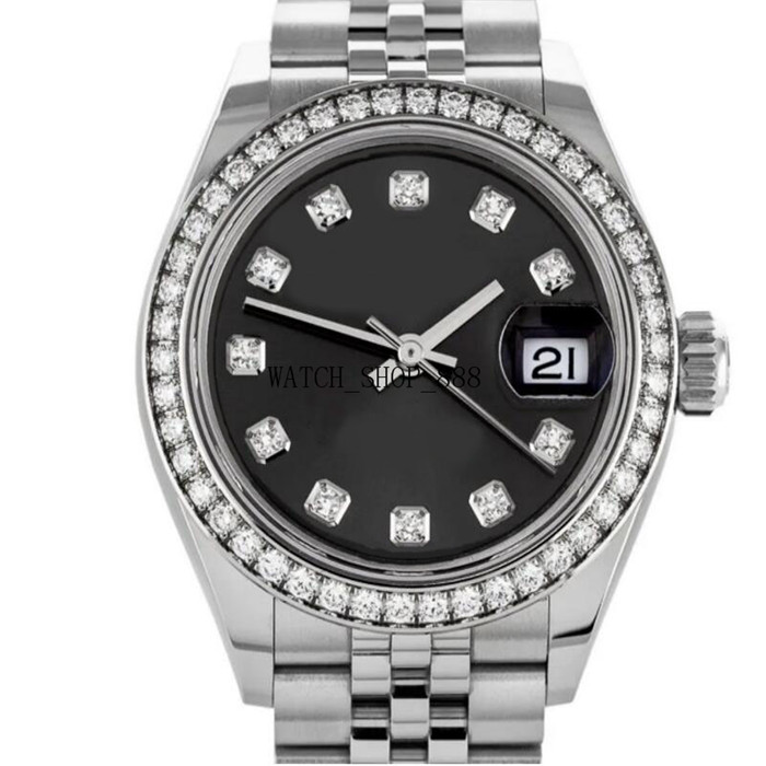 

Brand A brand-new watch Datejust 28mm Diamonds Dark Grey Dial Ladies Watch Box Papers Mechanical Automatic women Ladies Wristwatch