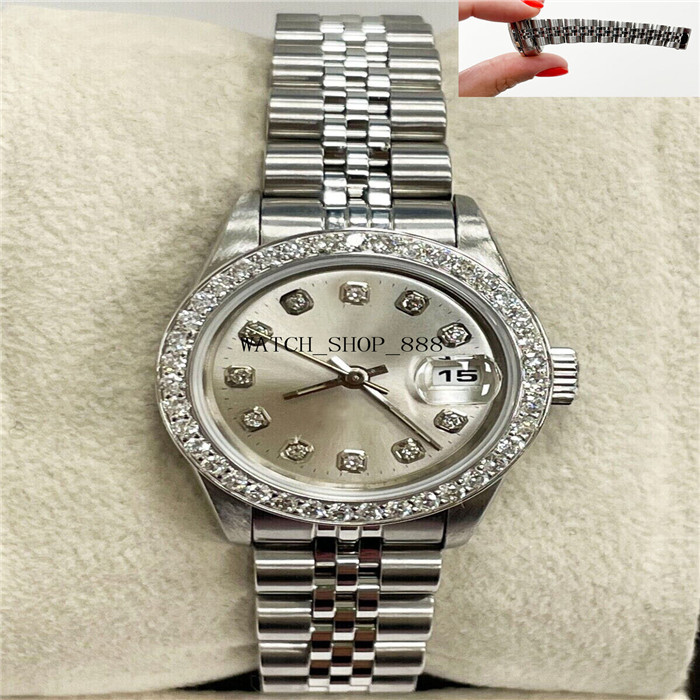 

Brand A brand-new watch Ladies Datejust 69174 Silver Diamond Dial Diamond Bezel Stainless Steel Mechanical Automatic women Ladies Wristwatch