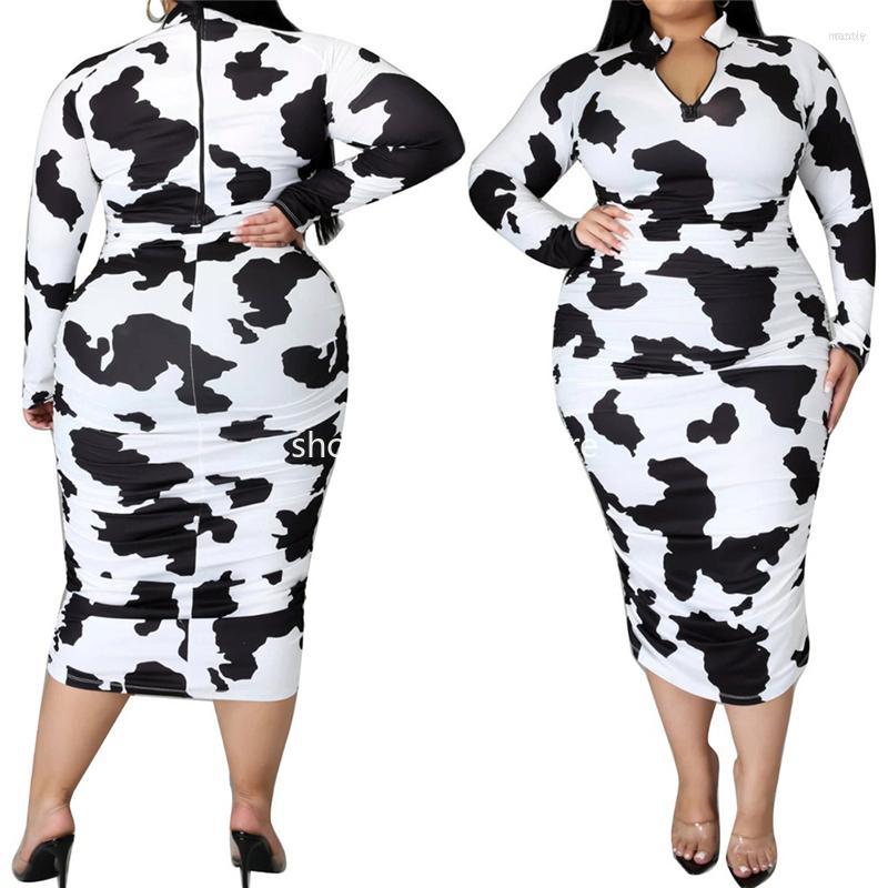 

Casual Dresses Stretchy Plus Size For Women Crew Neck High Waist Birthday Elegant Long Sleeve Bodycon Dress Wholesale Drop, White