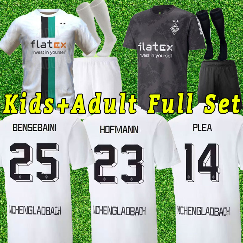 

22 23 Borussia Monchengladbach soccer jerseys 2022 2023 Gladbach STINDL ELVEDI PLEA ZAKARIA NEUHAUS GINTER THURAM EMBOLO men kids Kits set foootball shirt, Home+patch