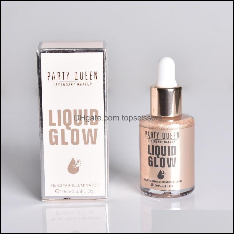 

Bronzers Highlighters Partyqueen Liquid Highlighter Facial Makeup Face Contour Shimmer Powder Base Illuminator Highlight Long Last Dhpg9, 05