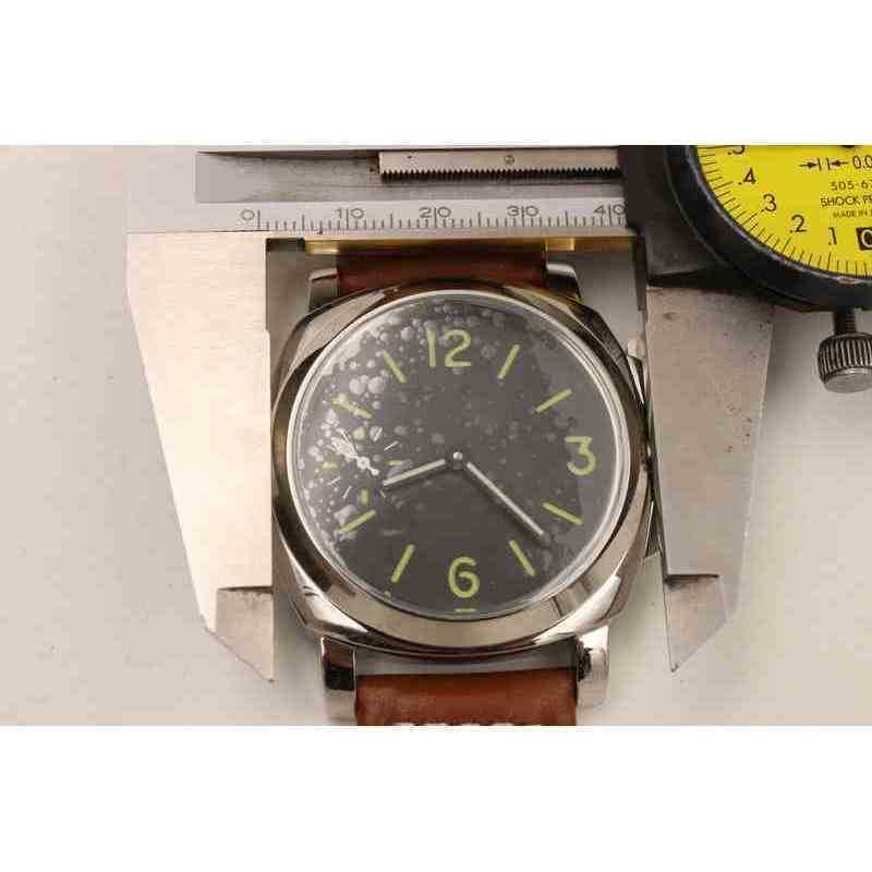 

Top High Quality Men's Watch Manual Winding Mechanical Movement Luminous Pam 00111 44mm Sports Leather Factory, Blue