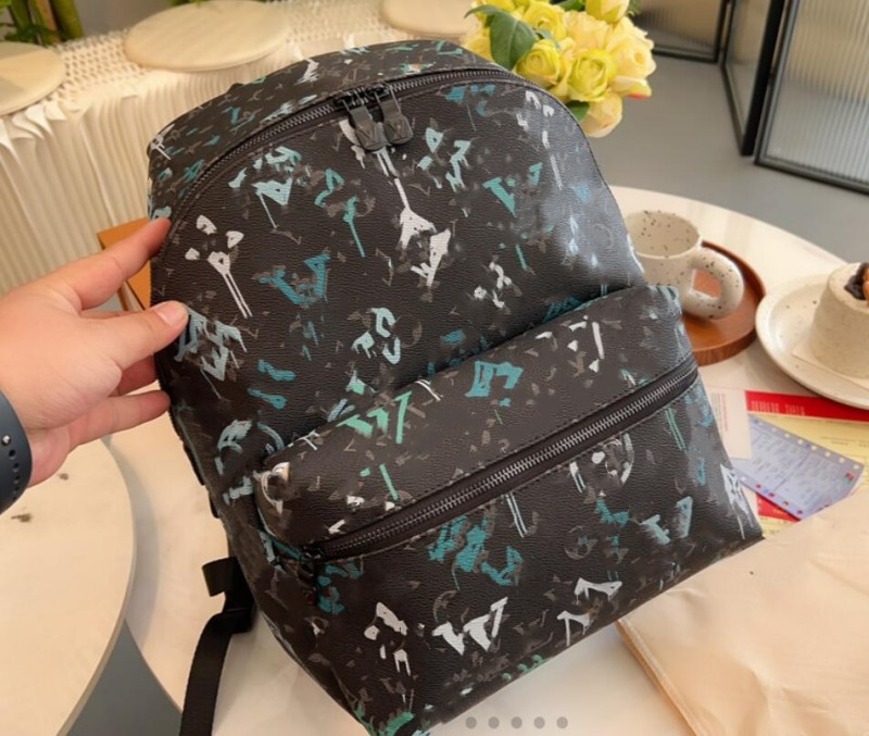 

DISCOVERY bags backpack Knapsack Apollo bookbag Designer woman L handbag tote wallet men genuine leather RACER monograms Shoulder crossbody Luxury Satchel M21395, Black