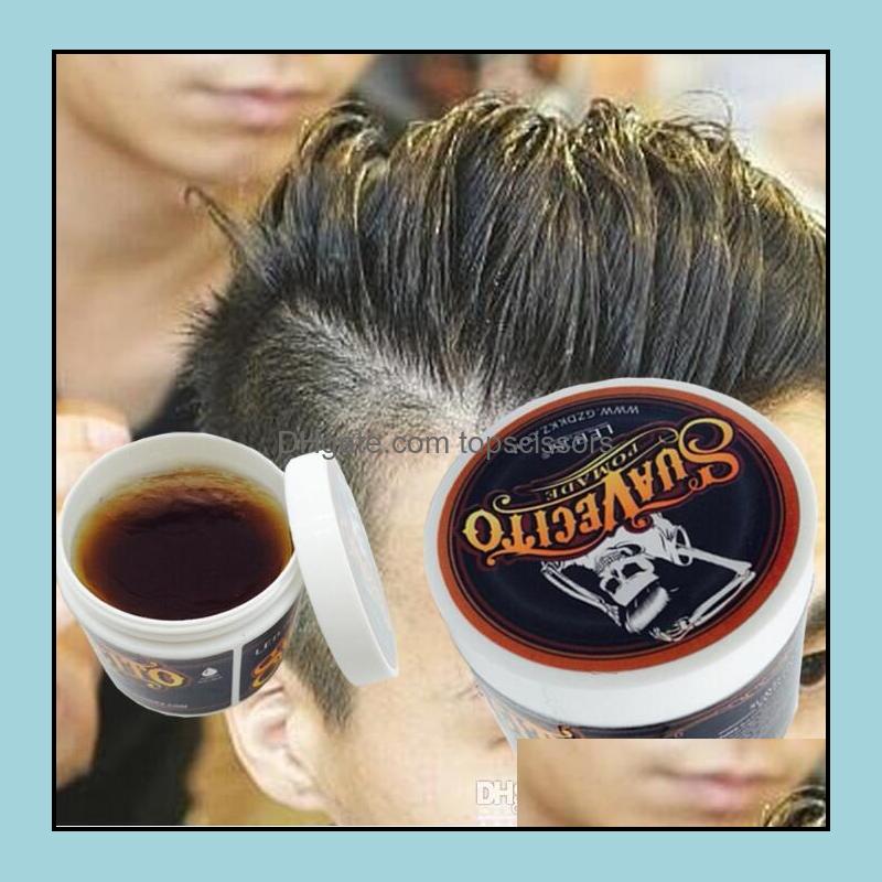 

Pomades Waxes Strong Styling Suavecito Pomade Restoring Hair Wax Skeleton Professional Fashion Hairs Mud Pomades For Salon Hairsty Dhtni