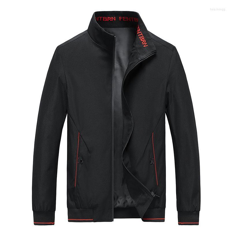 

Men's Jackets Men's Mens Jacket Fashion Casual Solid Color Coats 2022 Spring Autumn Slim Fit Stand Collar Outerwear Male Windbreaker, Khaki