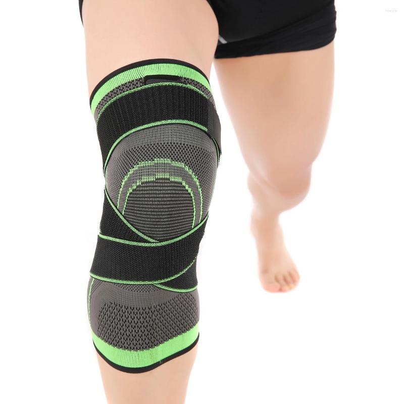 

Knee Pads Compression Sleeve With Adjustable Strapping For Pain Relief Meniscus Tear Arthritis Running Joint Support, 1pcs bright green