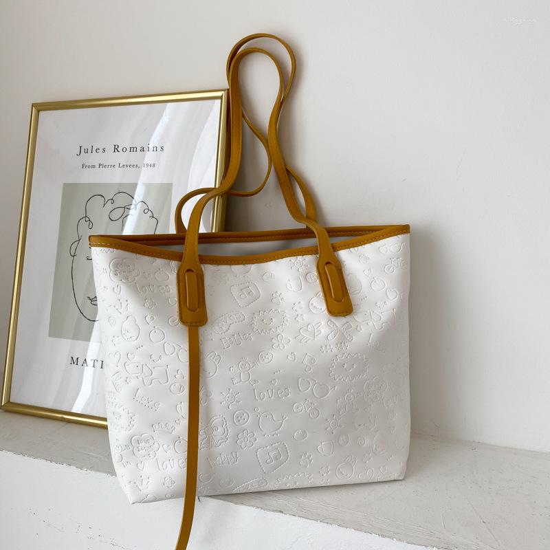 

Evening Bags Ddjpd Simple Ladies Bag Fashion Soft Leather Print Shoulder Casual Shopping Street Tote, Black