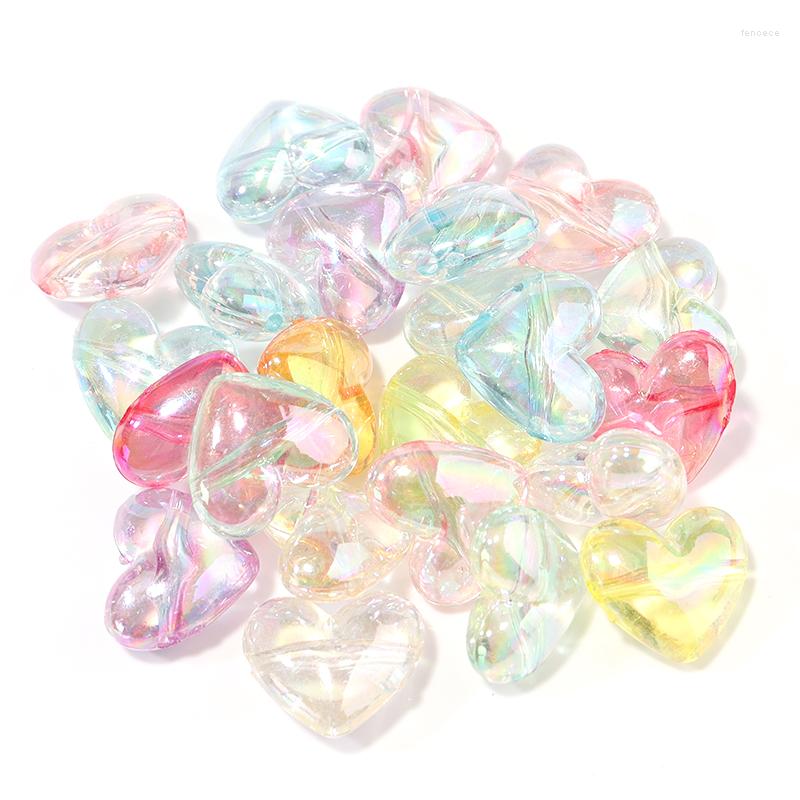 

Beads 50Pcs 17mm Color Plating Heart Shape Mix Loose Big Size Bracelets Earring Accessories For Jewelry