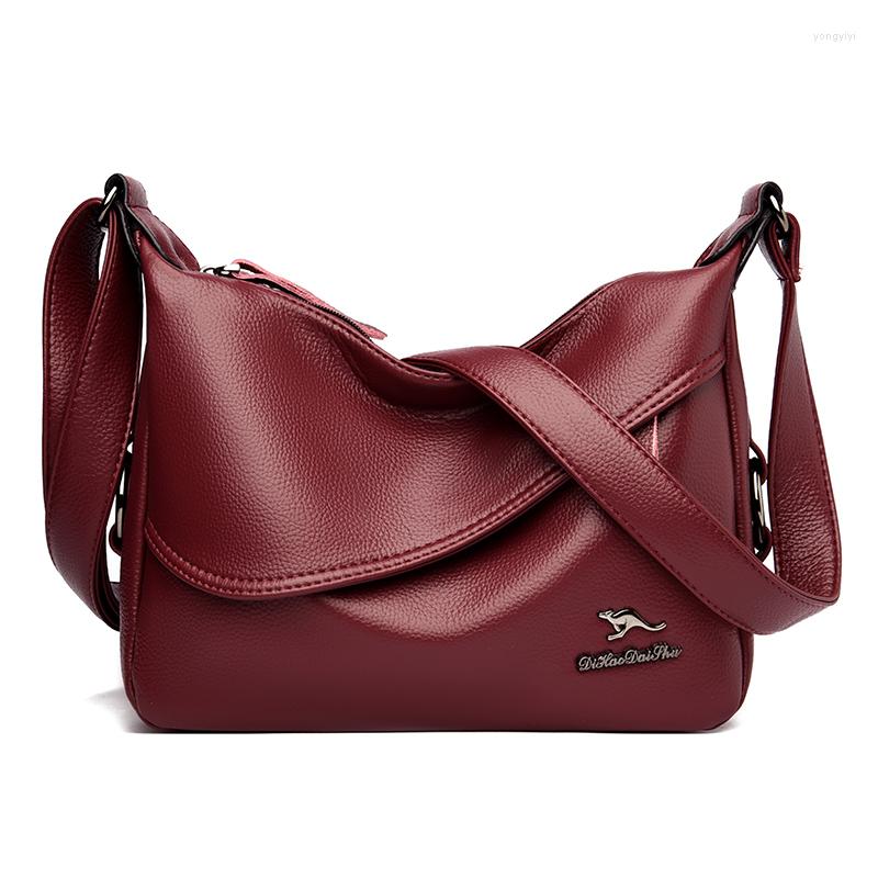 

Evening Bags Soild Zipper Shoulder For Women 2022 Long Strap Quality Leather Messenger Bag Fashion Purses Luxury Designer Handbags, Black