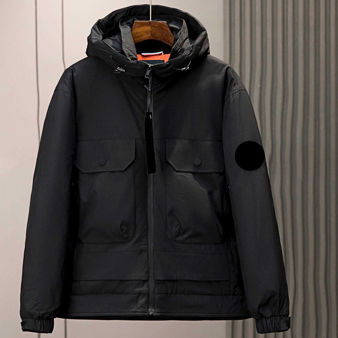 

Maya designer men's down jacket embroidered badge women's winter jacket warm puffer jackets Complete labels size /L/XL/XXL/XXXL, Black