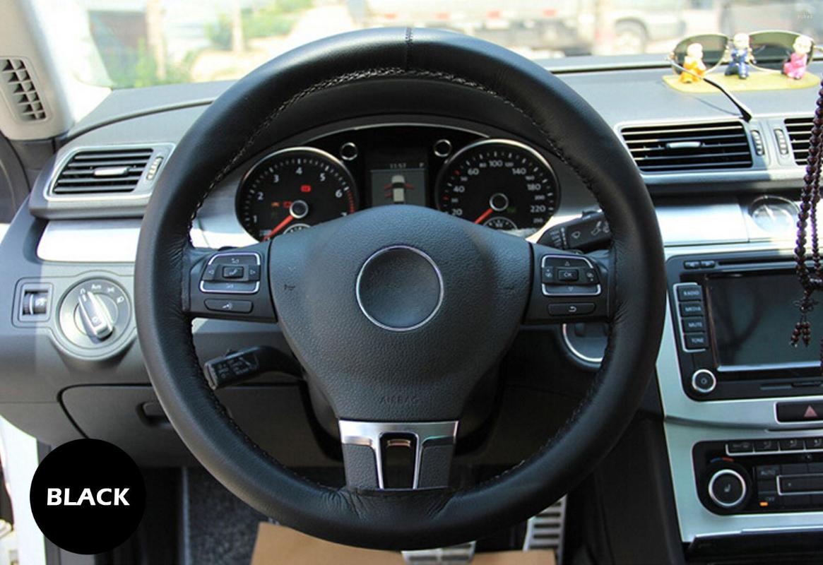 

Steering Wheel Covers Car Cover Universal Braid On The Sew Microfiber To Entire Single Connector