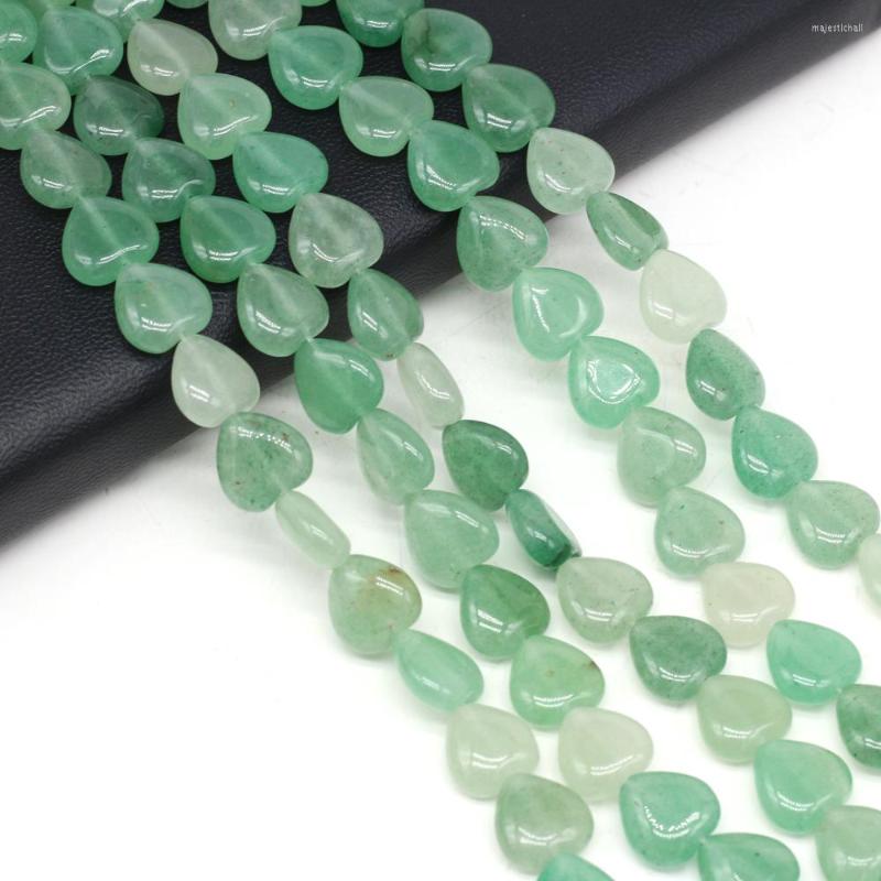 

Beads Natural Stone Green Quartzs Loose Spacer Bead For Jewelry Making DIY Fashion Necklace Bracelet Accessories