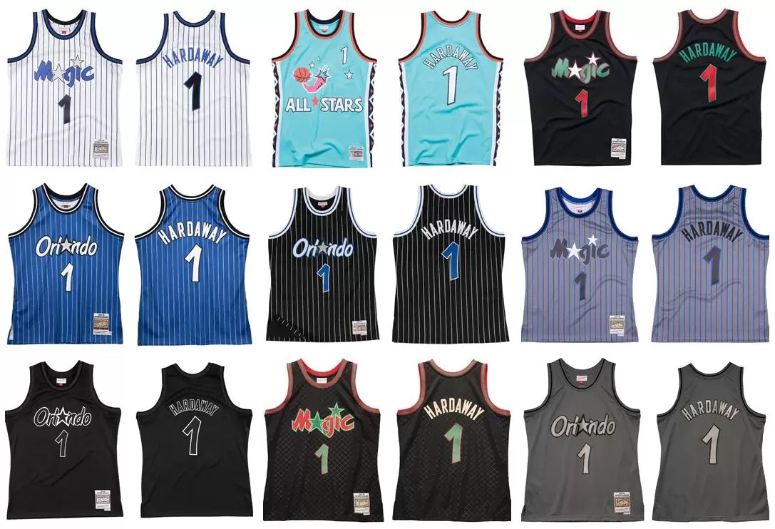 

CUSTOM custom Stitched Penny Anfernee Hardaway basketball Jersey S-6XL Mitchell & Ness 1993-94 94-95 Mesh Hardwoods Classics retro version M, Stitched jersey