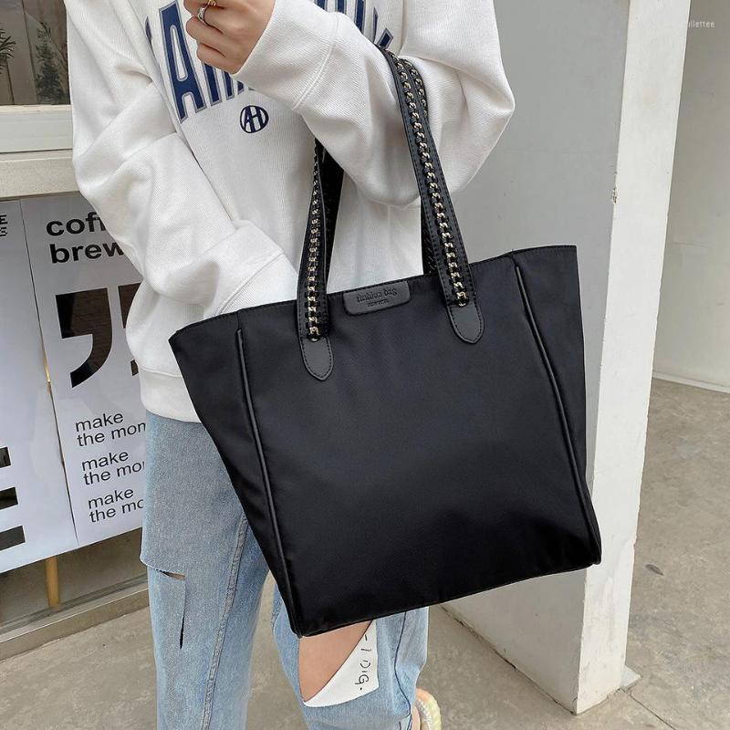 

Evening Bags Female Bag 2022 Trend Nylon Underarm Large Capacity Tote Single Shoulder Lady Commuter Handbag, Black