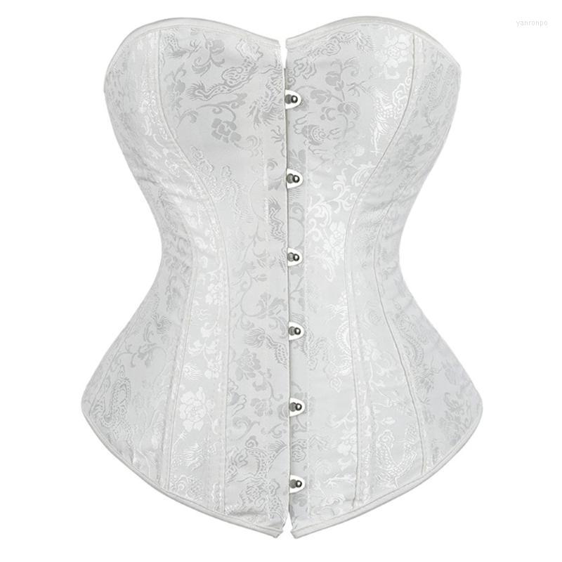 

Bustiers & Corsets Vintage Women Sexy And Plus Size Flower Print Bridal Overbust Lingerie Bustier Corset Push Up Victorian FashionBustiers, Blue
