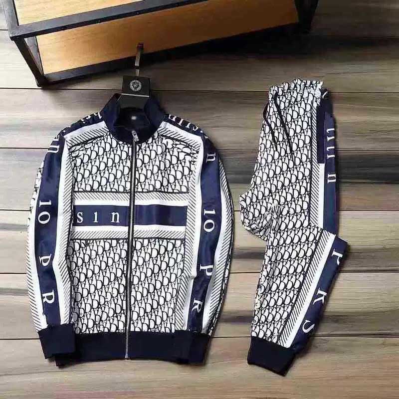 

Tracksuit Brand Designer Men's Sports Suit Two-Piece Long-Sleeved Zipper Letter Printing Embroidery Fashion Casual Men'ss Two-Pieces Suits, Customize